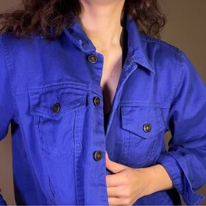 JESSICA LONDON Royal Blue Jean Jacket